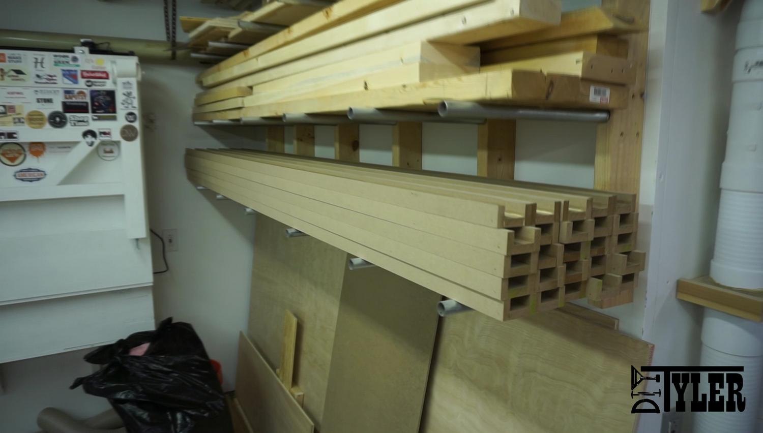 Stack of coffer ceiling beams