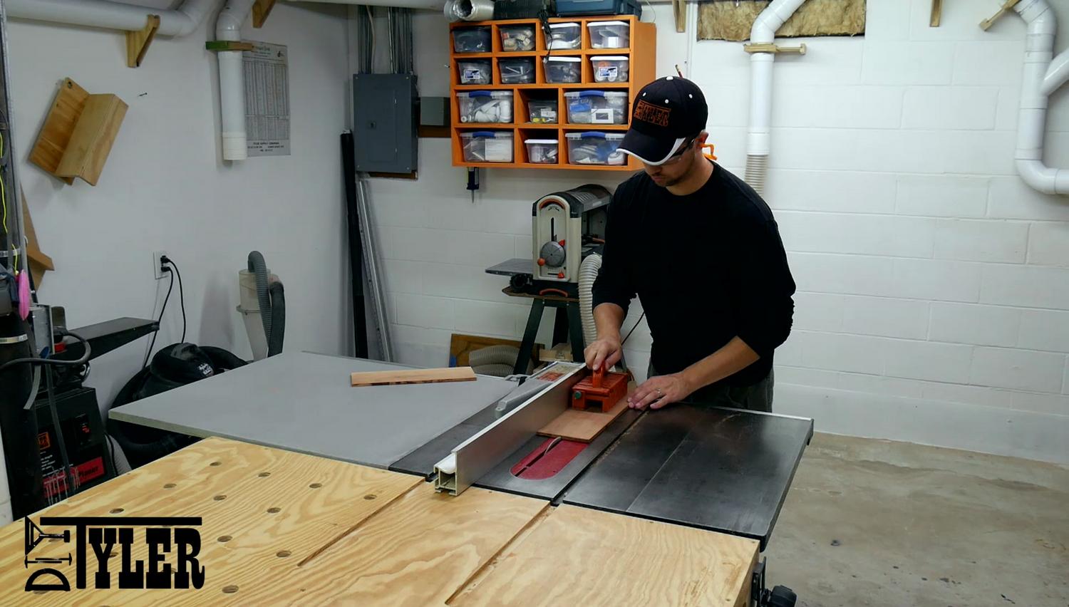 cutting cherry on the table saw