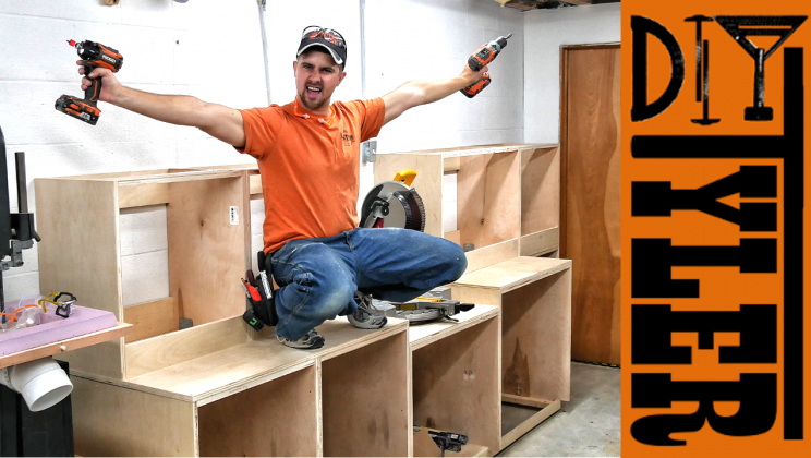 Miter Saw Station Part 1 | Cabinet Frames - DIYTyler